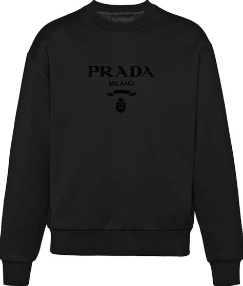 prada knit sweatshirt|prada nylon sweatshirt.